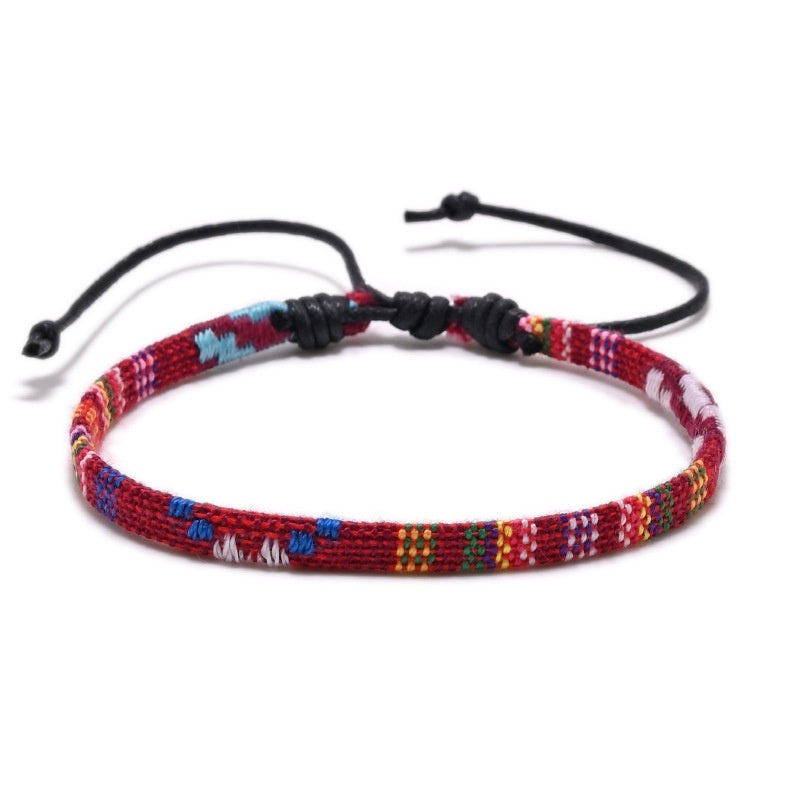 Rainbow Color Ethnic Style Bracelet Anklet Accessories