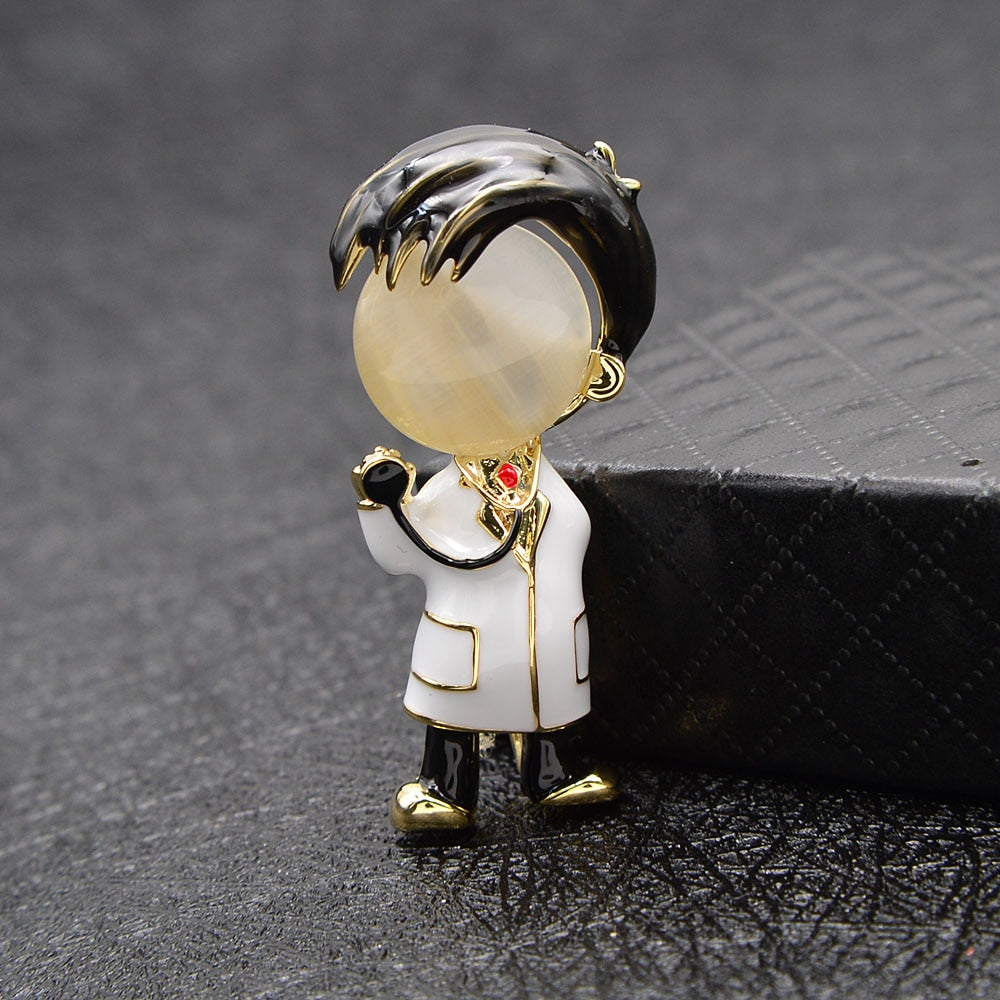 Broche de enfermera y médico