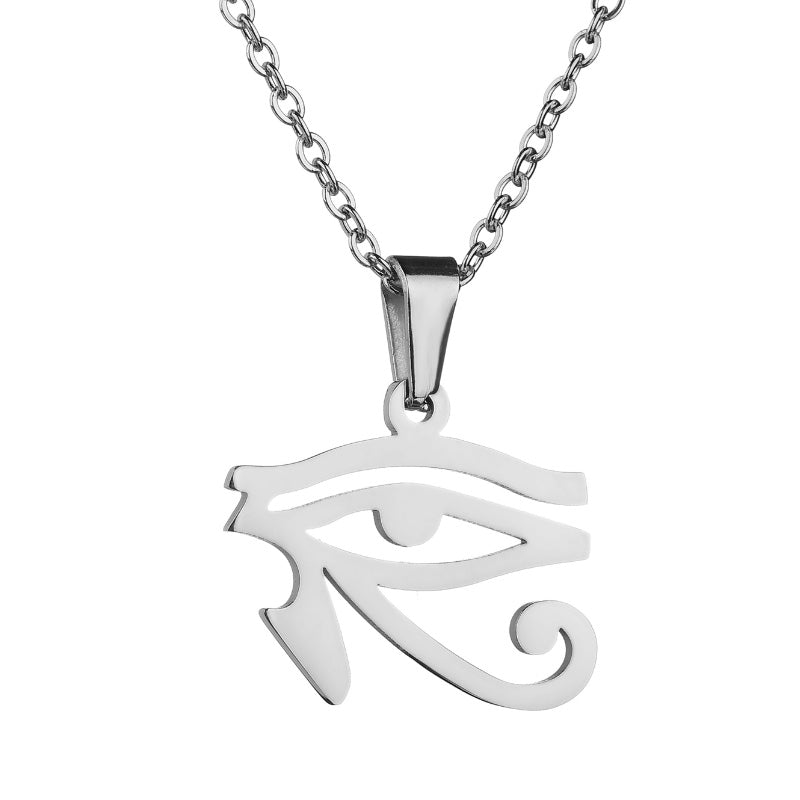 Men and women's collarbone stainless steel chain necklace