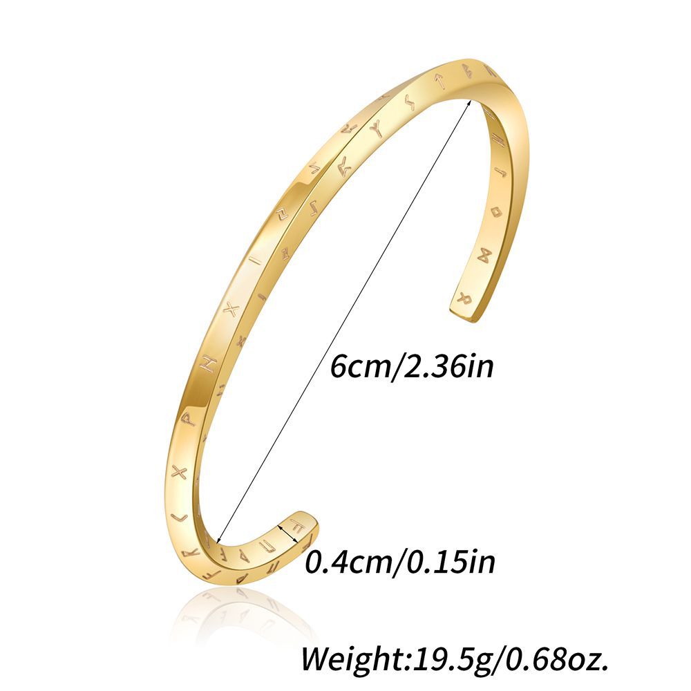 Pulsera Mobius de aleación para hombre con apertura