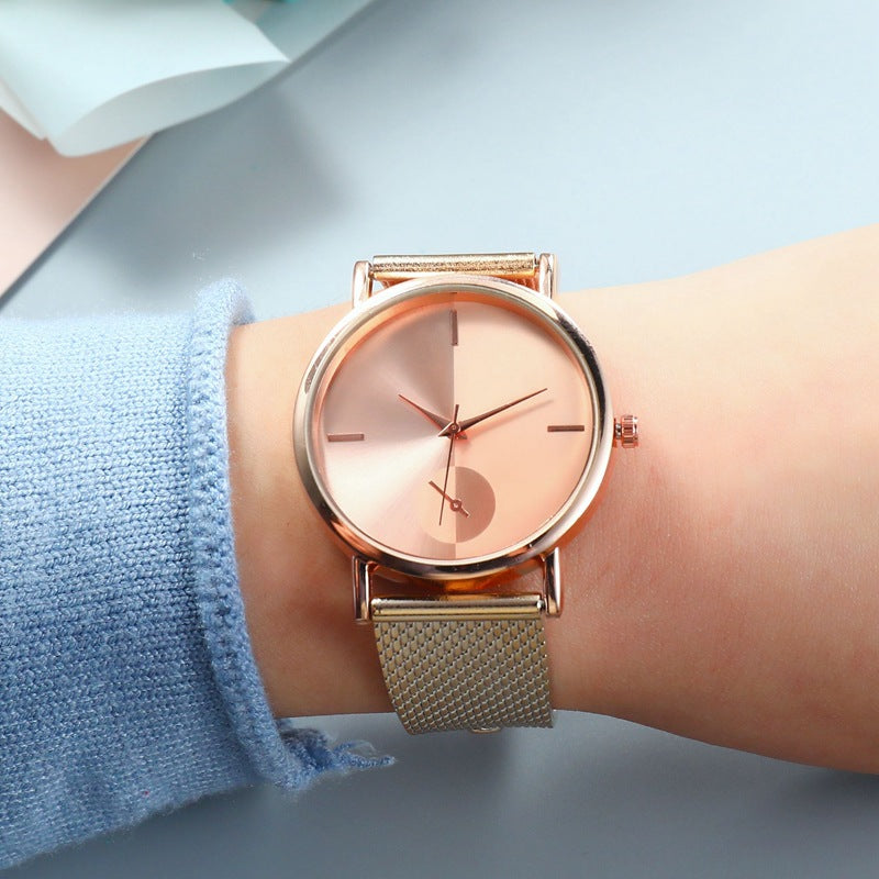 Compatible con Apple, relojes de aleación con hebilla de gancho para mujer, estilo simple, a la moda, nuevo, reloj de pulsera de cuarzo para mujer, regalos Relogios Feminino