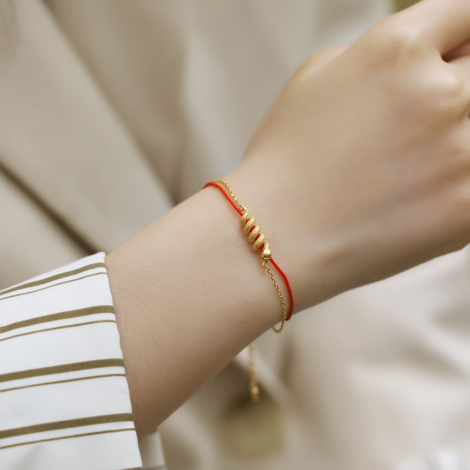 Ladies New Year Of Snake Winding Bracelet
