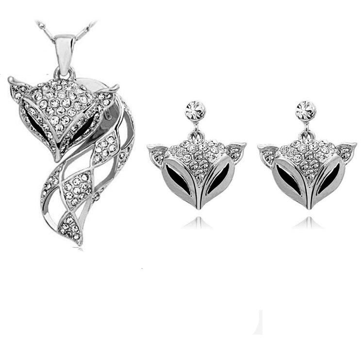Fuchs Halskette Ohrring-Set