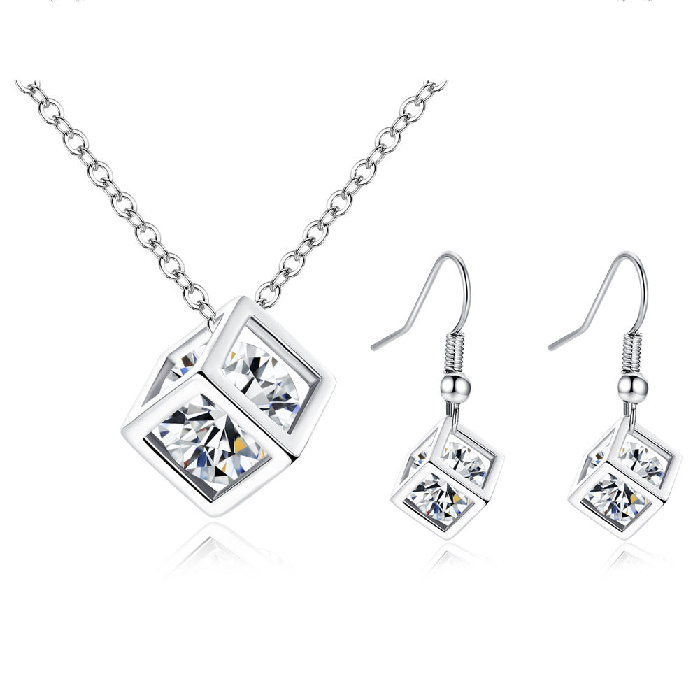 Wasserkubus-Zirkon-Set