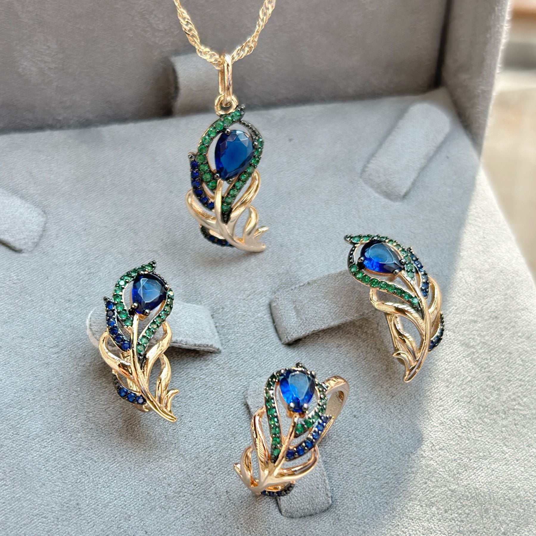 Ornamente Anzug Roségold Mikro-Inlay Zirkon Schmuck