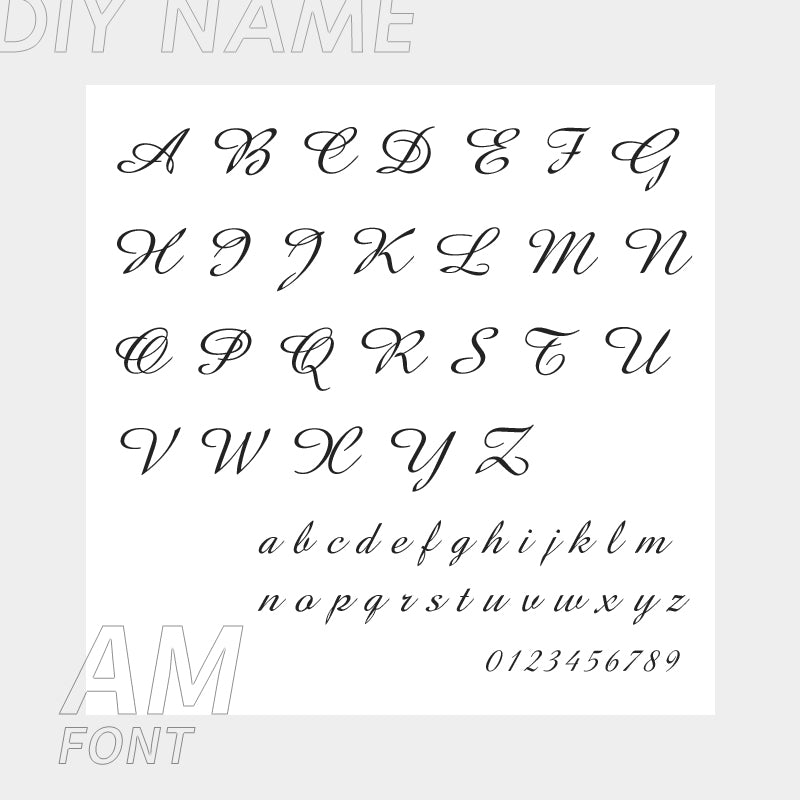 Tobillera personalizada de acero inoxidable 316L con letras del alfabeto inglés