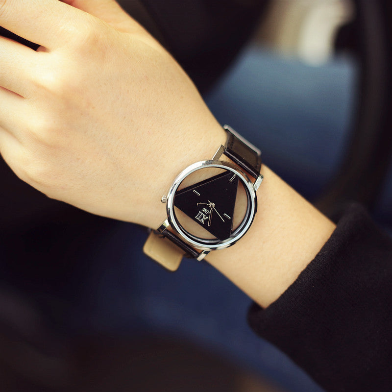 Mode Doppelseitige Hohl Koreanische Trend Studenten Paar Uhr