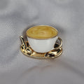 Vintage coffee cup brooch