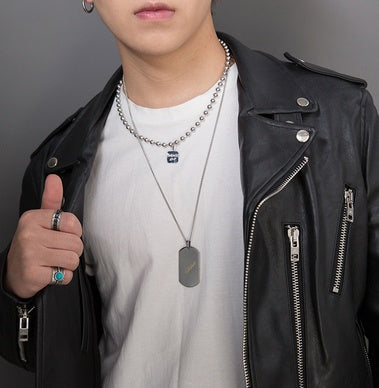 Hiphop pendant titanium steel chain pendant for men and women