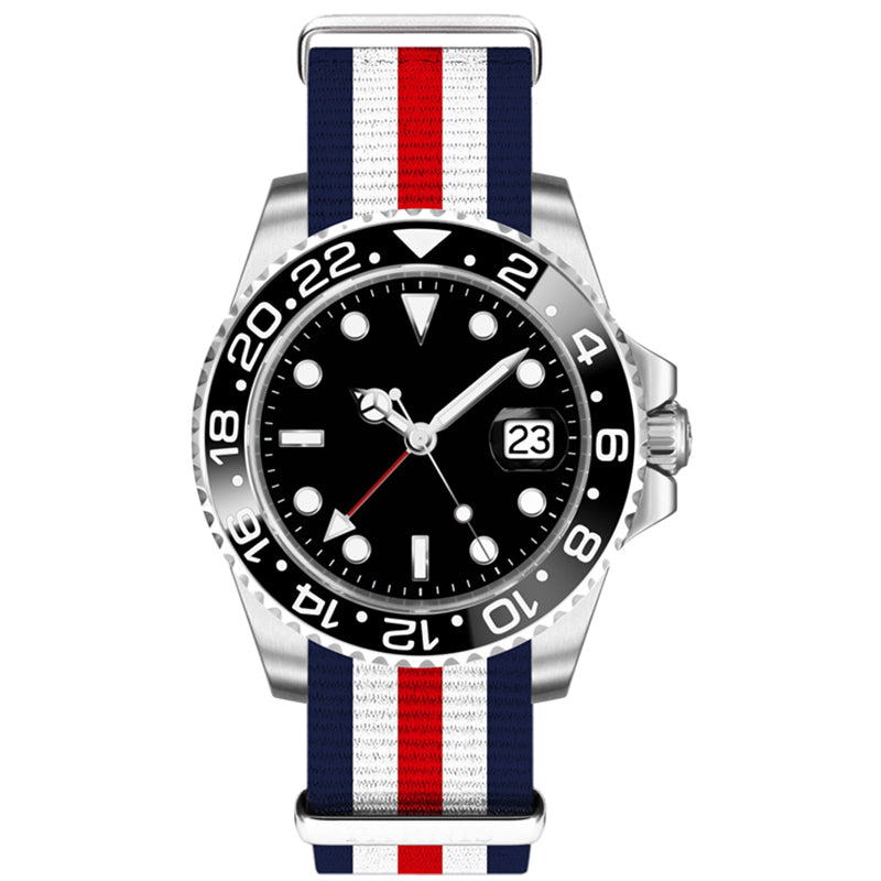 Hora superimpermeable GMT para hombre