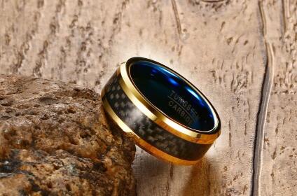 Anillo de acero de tungsteno