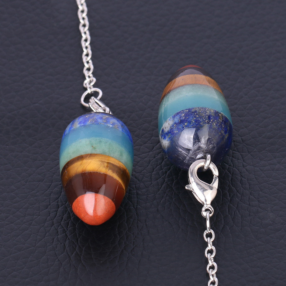 Lapislazuli Sieben-Chakra-Pendel