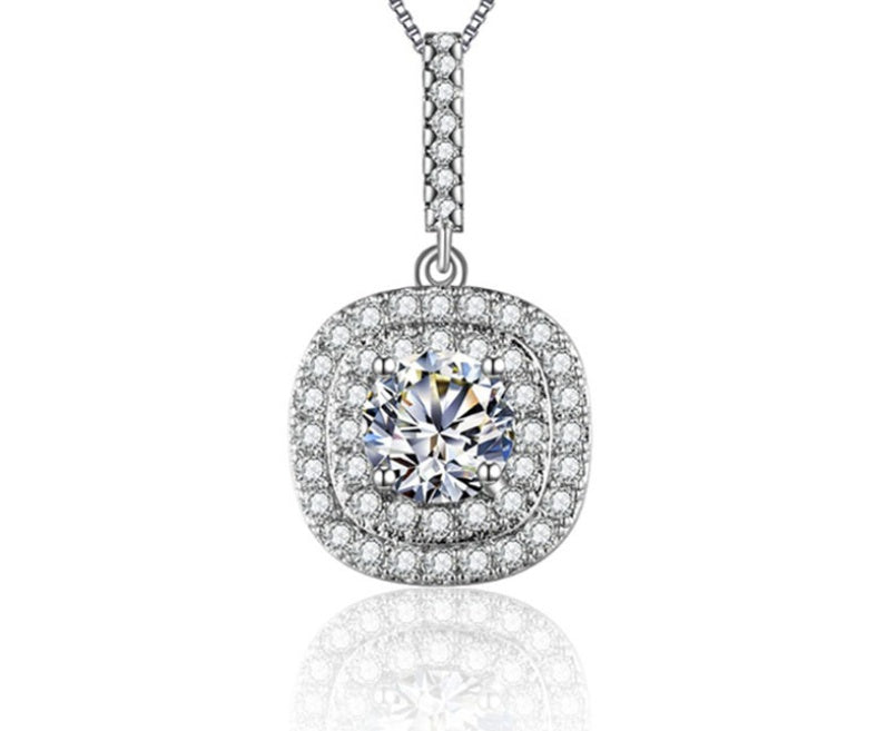 MDEAN cross-border explosive accessories AliExpress best selling high quality inlaid zircon High-grade platinum-plated pendant MSN012
