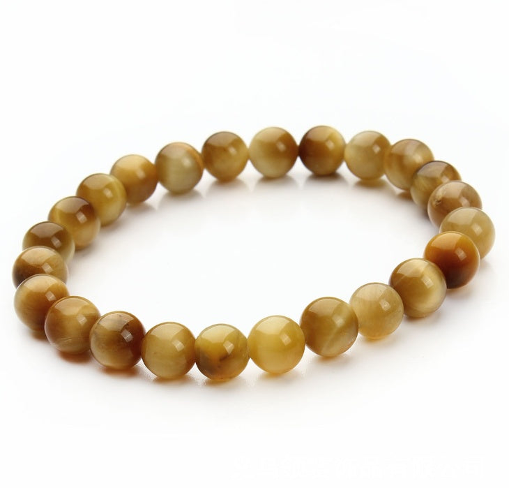 Pulsera de cuentas redondas de piedra arenisca azul aventurina