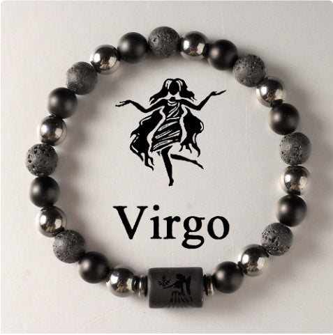 Twelve Constellation Couple Bracelet Tigereye Handmade Bracelet Shooter