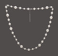 Collar de perlas con cuentas de concha natural