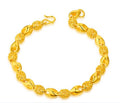 Pulsera de latón chapado en oro