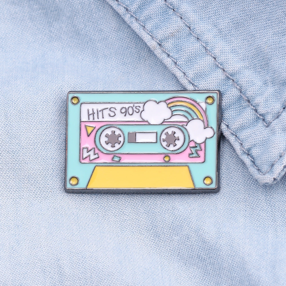 Rainbow tape Brooch