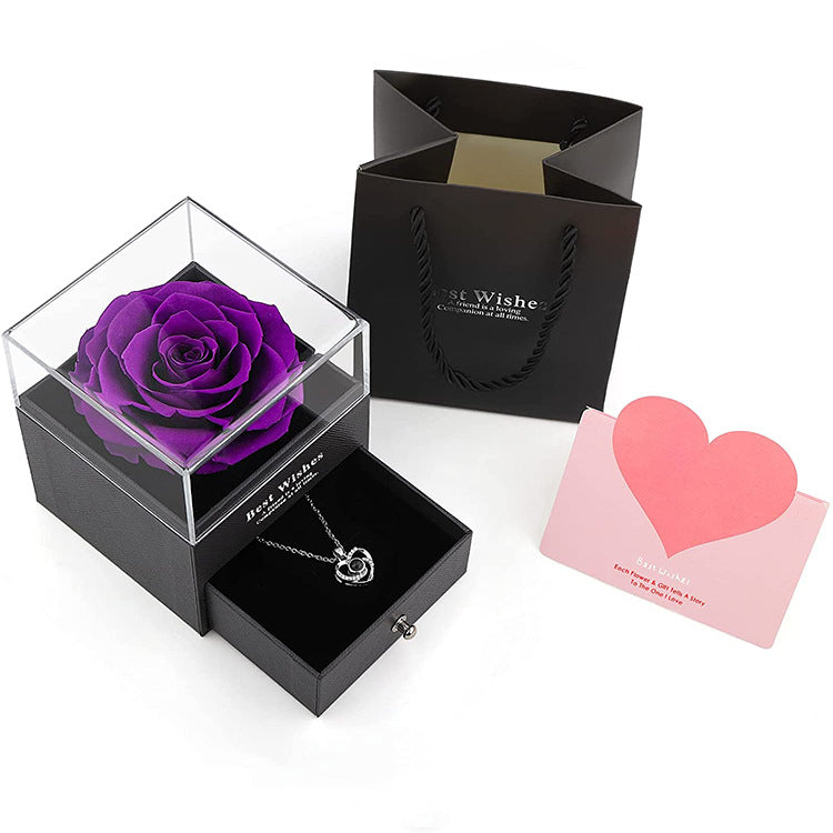 Ewige Rose Schmuckschatulle Acryl Geschenkbox
