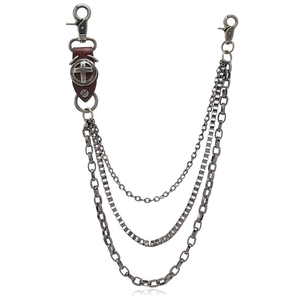 Cadena vaquera de metal punk para cintura