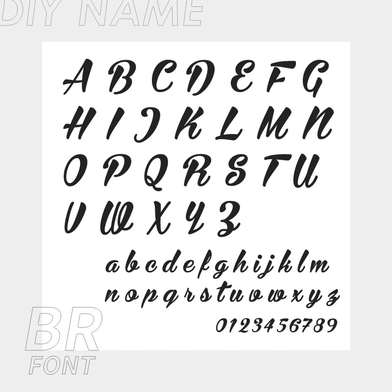 Tobillera personalizada de acero inoxidable 316L con letras del alfabeto inglés