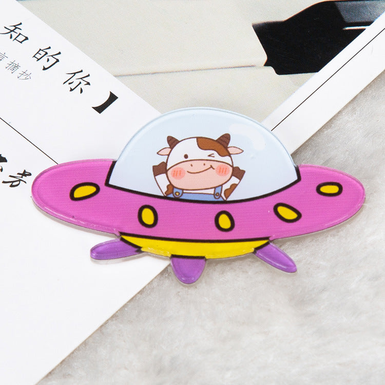 Niedliche japanische kreative Cartoon-Acryl-Brosche Mädchen Kleidung Tasche Anhänger Abzeichen Pin Schmuck