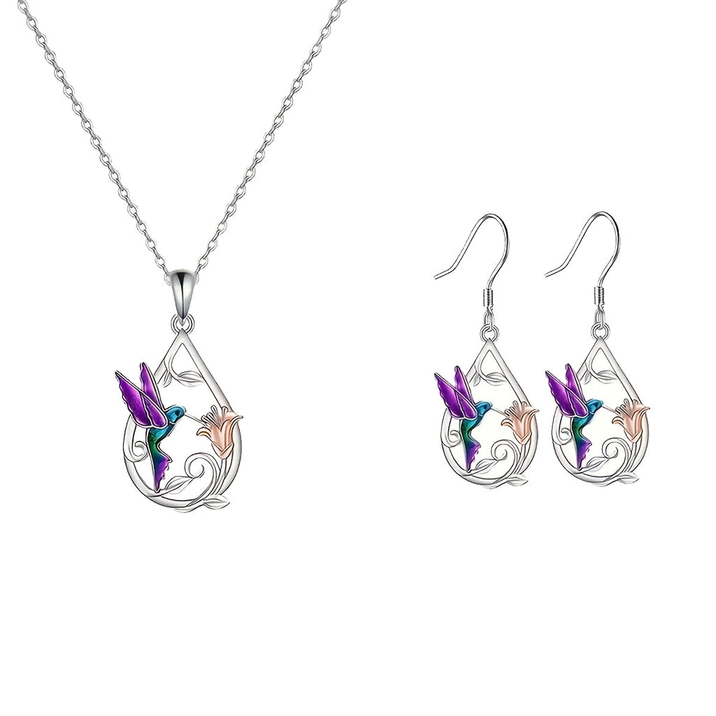 Set de Adornos de Colibrí Goteando Aceite Serie de Animales