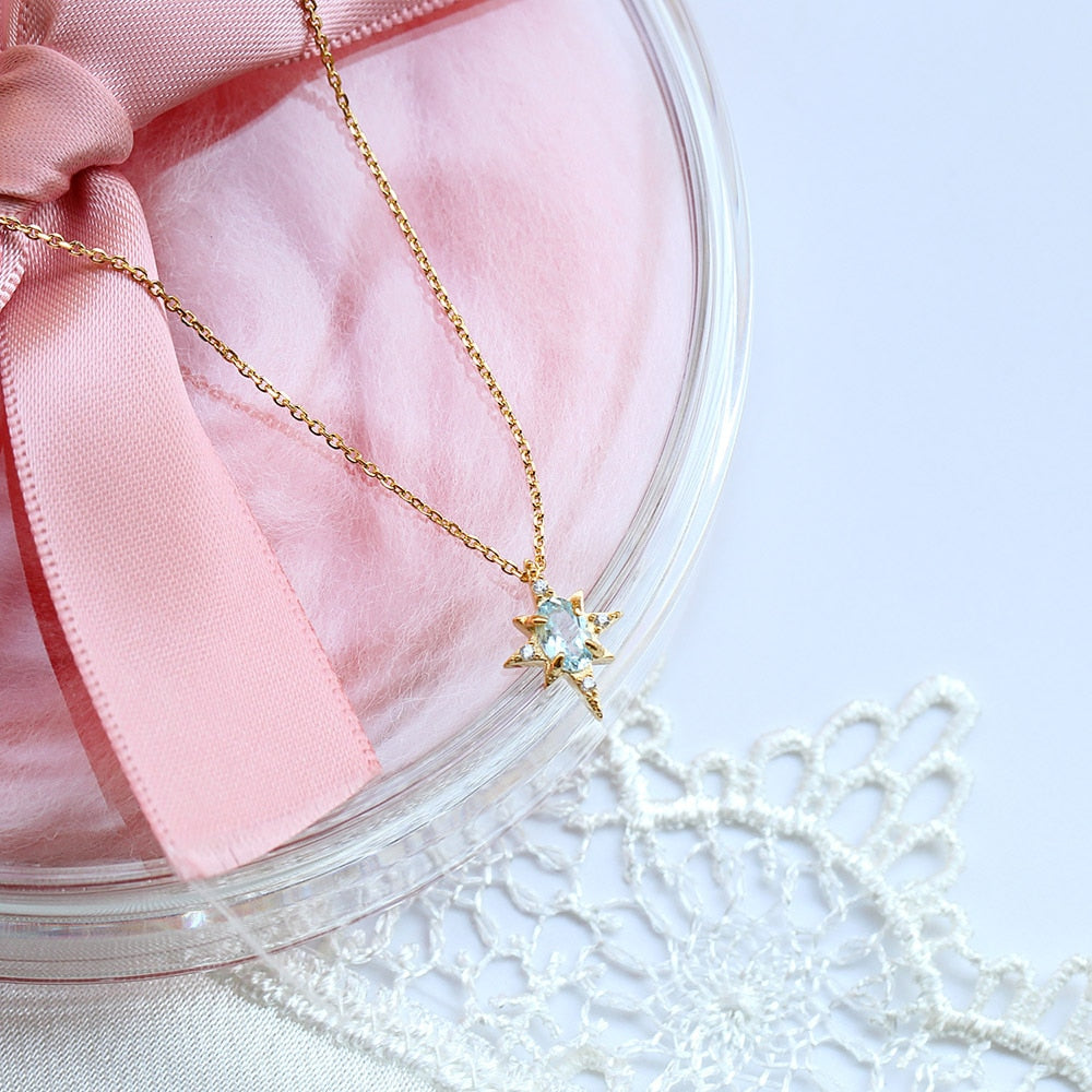 Collar de oro de 18 quilates de joyería japonesa de lujo ligero