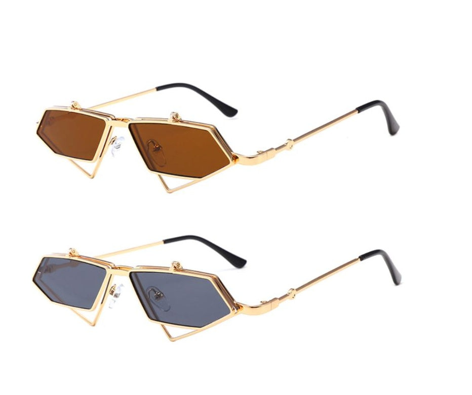 Tidal Netto Rot vibrierende Sonnenbrille Retro Damenmodelle Damen Persönlichkeit Koreanische Version Sonnenbrille elegante runde Gesichts-Neue Brille