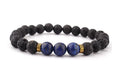Pulseras coloridas siete chakras, energía, cuentas de yoga, pulseras de mano doradas