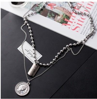 Hiphop pendant titanium steel chain pendant for men and women