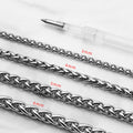 Collares de acero de titanio para hombres
