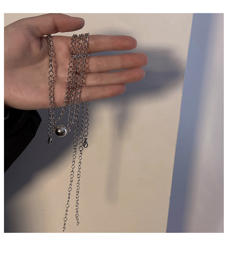 Herren- und Damen-Halskette, magnetische Partnerkette