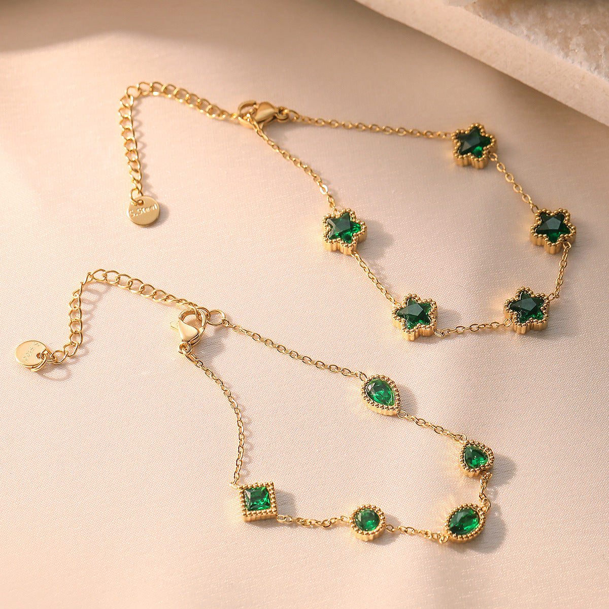 Affordable Luxury Fashion Gold-plated Zircon Titanium Steel Bracelet Female Niche Non-fading Bracelet