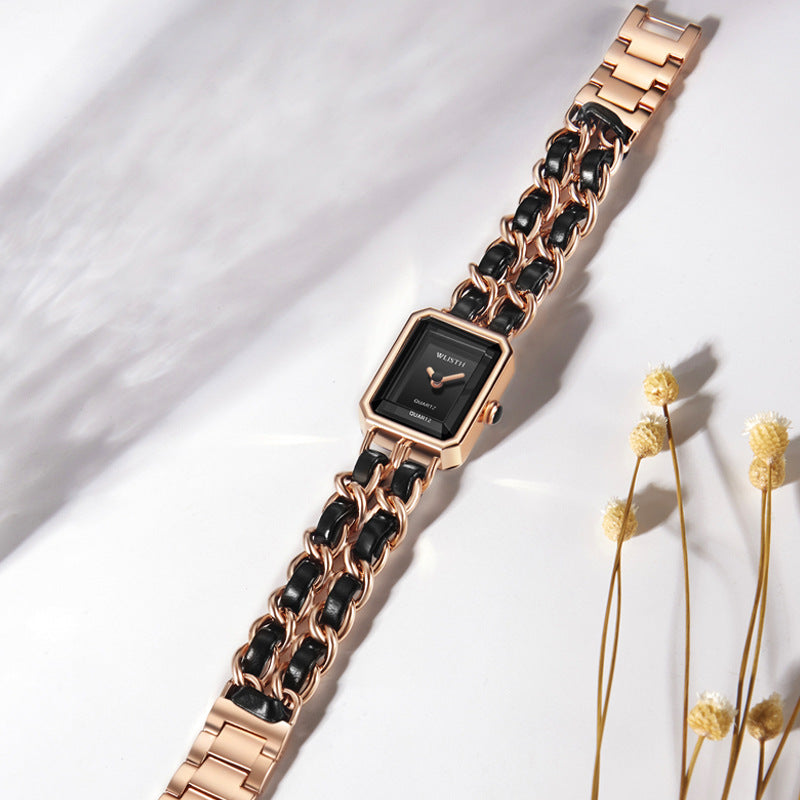 Reloj de Cuarzo Impermeable con Pulsera de Moda para Mujer