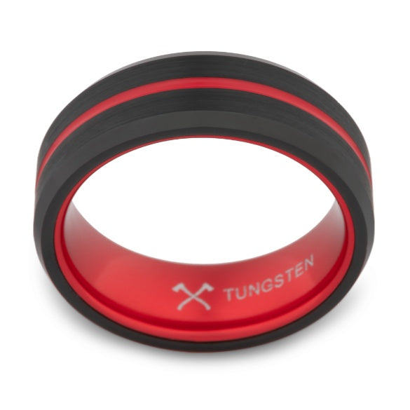 Feuerstreifen Wolframcarbid-Ring