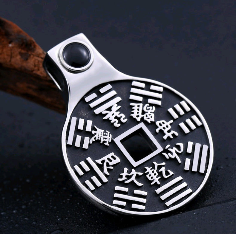 Persönlichkeit Ethno-Stil Schmuck Titan Stahl Qiankang Klatsch-Anhänger Herren- und Damen-Schmuck