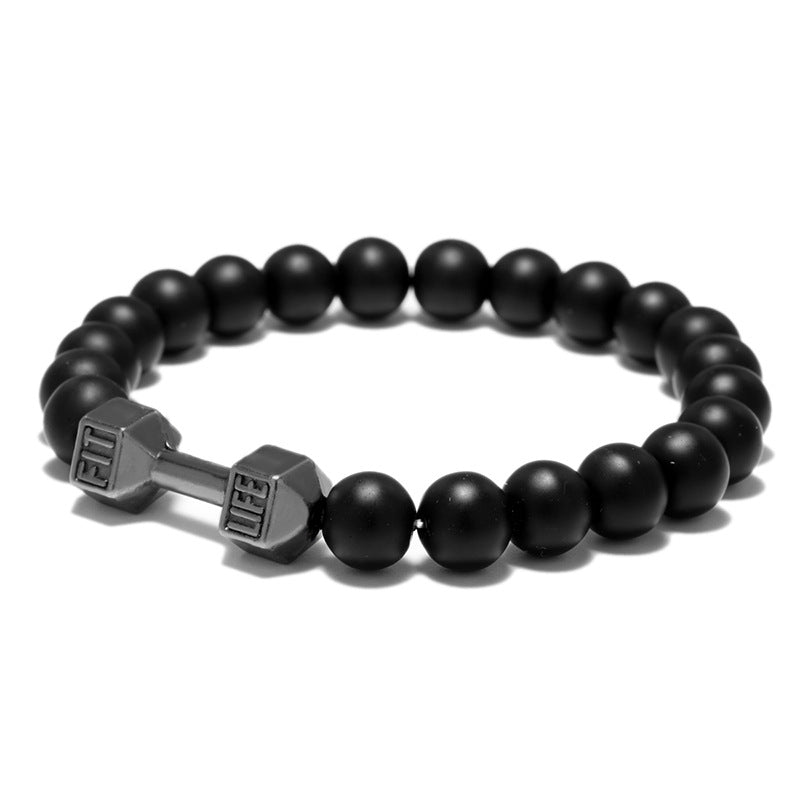 FIT LIFT Brazalete de Cuentas de Mancuernas de Metal