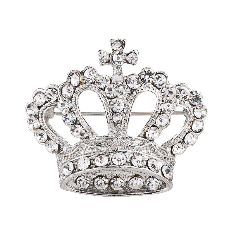 Broche Corona de Diamantes