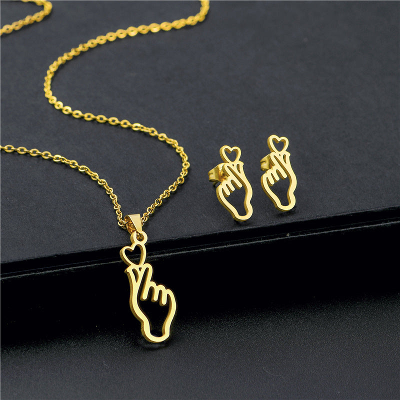 Art short clavicle chain fashion neck chain suit