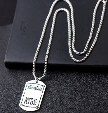 Hiphop pendant titanium steel chain pendant for men and women