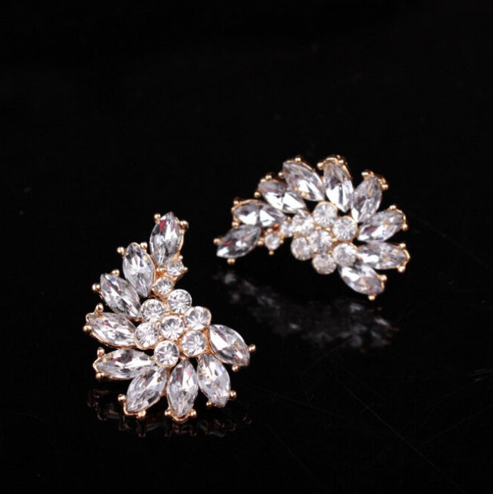 Angel Wing Statement Crystal Earring