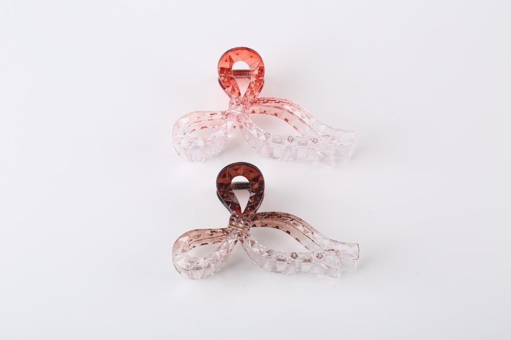 Mattes Vollton-Klauen-Haarclip-Set mit Pfotentasche, modisches Haarclip-Set