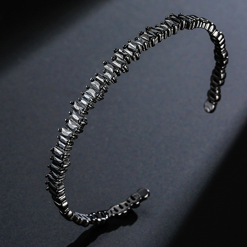 Pulsera europea y americana, pulsera de circonita con microincrustaciones de lujo ligero, joyería de mano sencilla para mujer, pulsera de moda