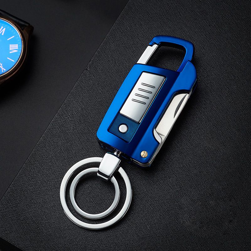 Multifunctional Keychain Cigarette USB Rechargeable Lighter