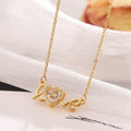 Valentinstag Geschenk Neue Titanstahl Halskette Mode Neue Liebe Smart Halskette Damen Schlüsselbeinkette Modeschmuck Frau
