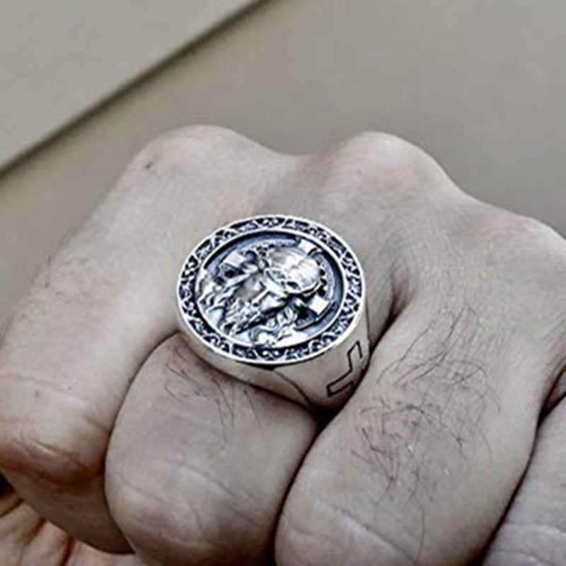 Mode Jesus Kreuz Herren Punk Ring