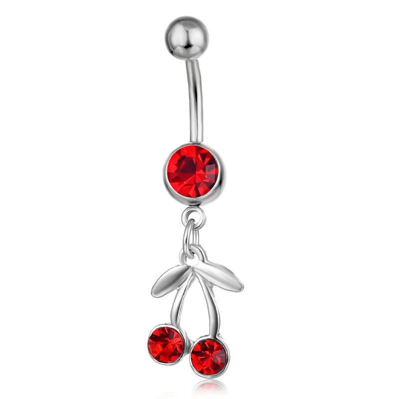 Piercing Joyería Fruta Cereza Colgante Anillo de Vientre