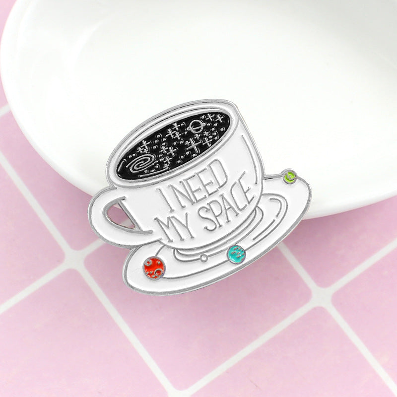 Kreative Brosche Kaffeetasse