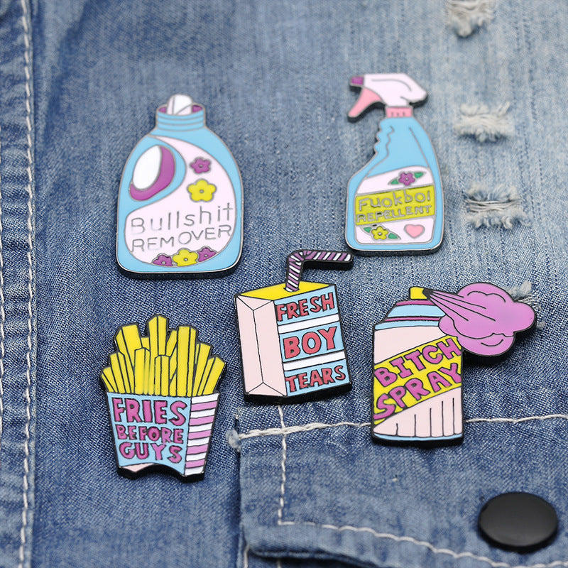Broche con diseño de gota de aerosol